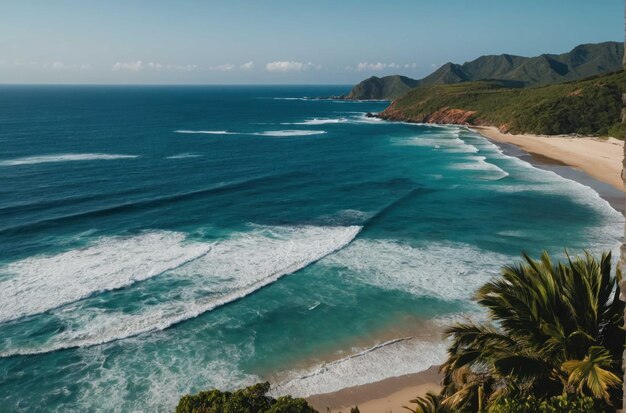 Scenic Coastal View from Cliff