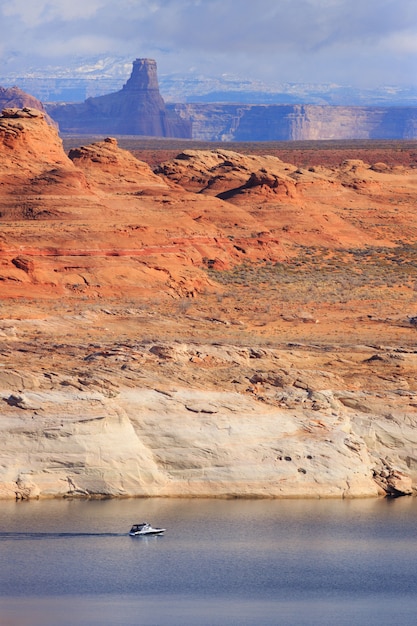 Scenic Landscape Boating at Lake Powell