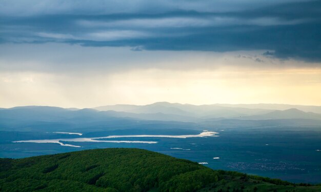 Scenic mountain landscape