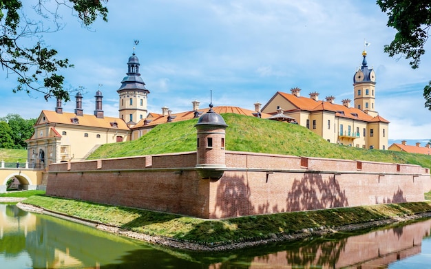 Scenic Nesvizh Castle in Belarus