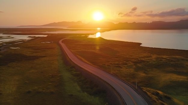 Scenic road in iceland beautiful nature landscape nature landscapes