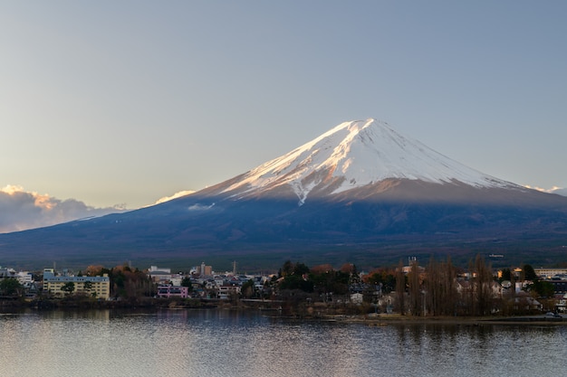 Scenic Sunrise of Fujisan at morning, Japan