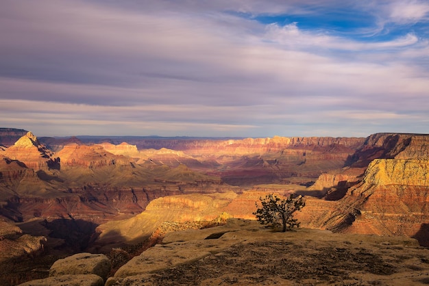 Scenic sunset at the Grand Canyon