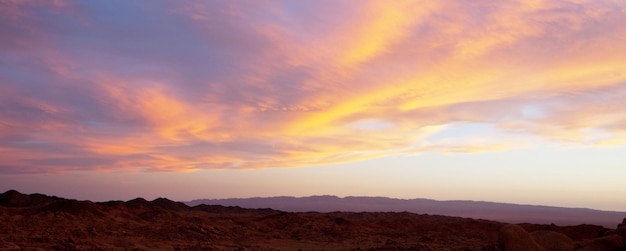 Scenic Sunset in the mountains