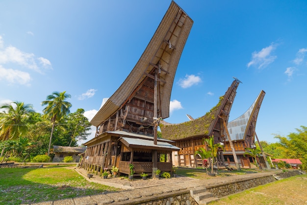 Scenic traditional village in Tana Toraja