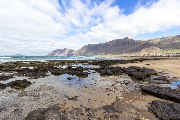 Photo scenic view of beach against sky