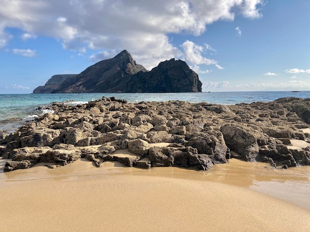 Photo scenic view of beach against sky