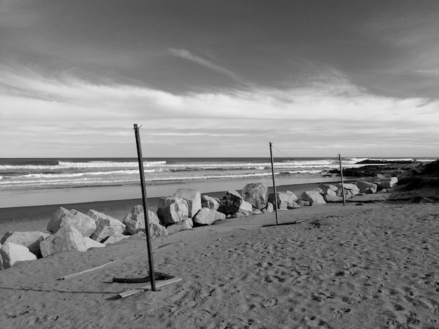 Photo scenic view of beach against sky