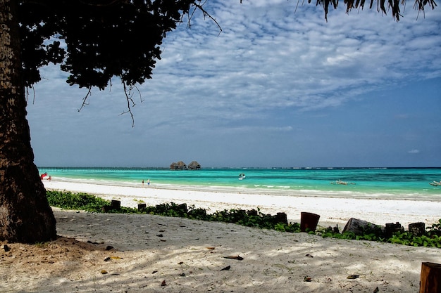 Photo scenic view of beach against sky