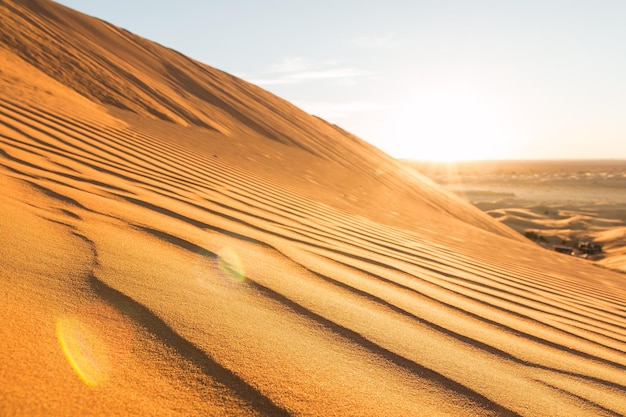 Scenic view of desert against sky