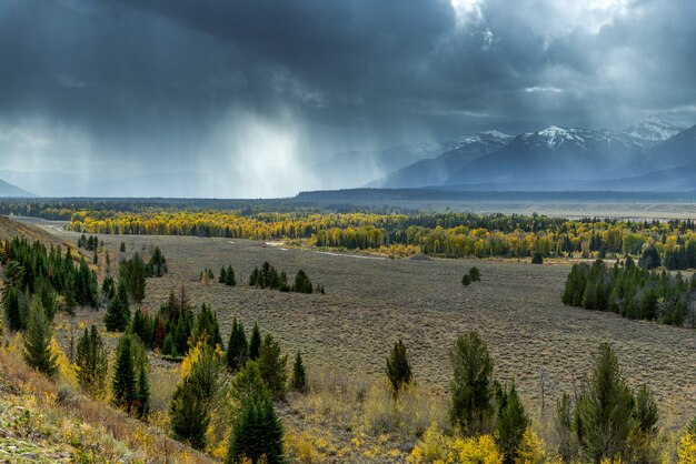 Scenic View of the Grand Teton National Park