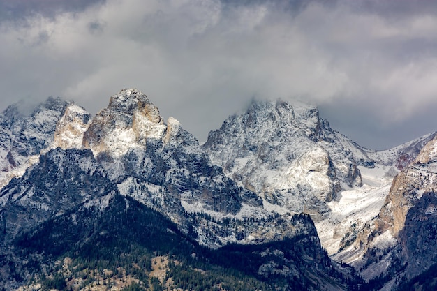 Scenic view of the Grand Teton National Park