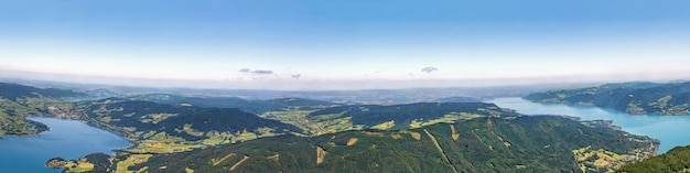 Photo scenic view of landscape against sky