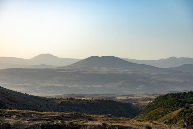 Scenic view of landscape with mountain