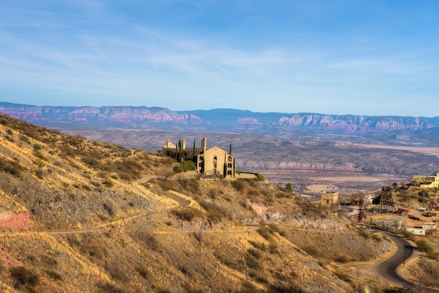 Scenic view of the mountain town of Jerome in Arizona