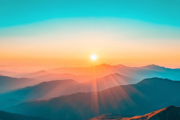 Scenic view of mountains against clear sky