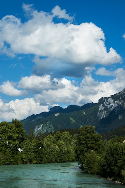 Scenic view of mountains Alps