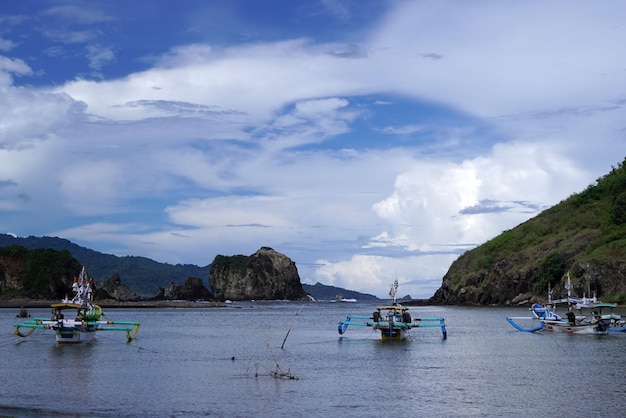 Scenic view of the ocean with islands and boats