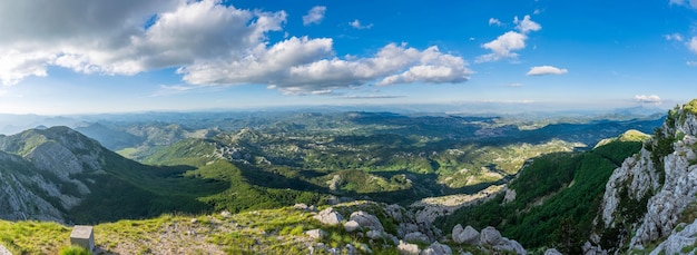 Scenic view point on top of high mountain