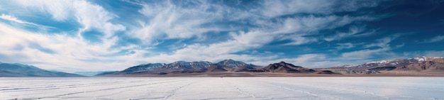 Photo scenic view of salt flat