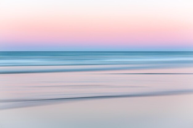 Photo scenic view of sea against sky during sunset