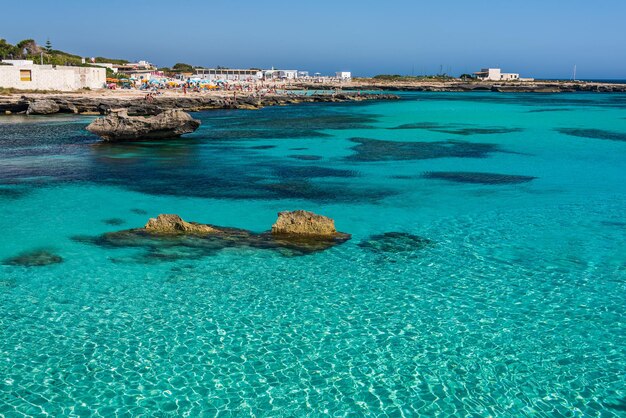 Scenic view of sea against sky in favignana