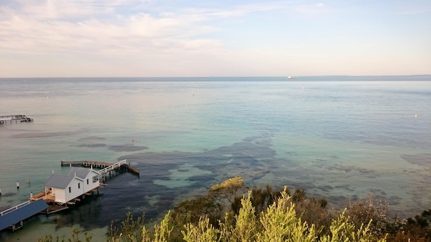 Photo scenic view of sea against sky