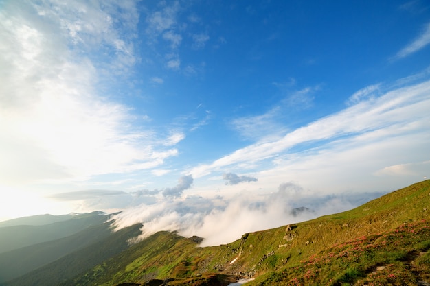 Scenic view of the Smoky mountains National Park