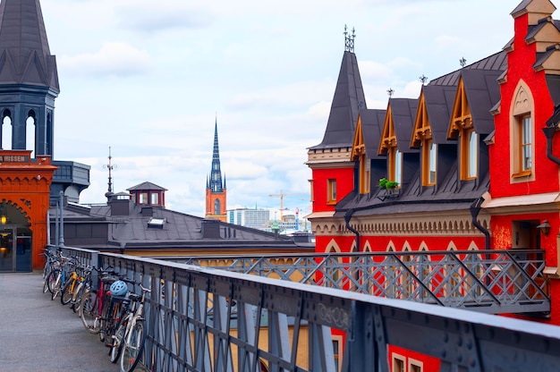 Scenic view of Sodermalm district in Stockholm