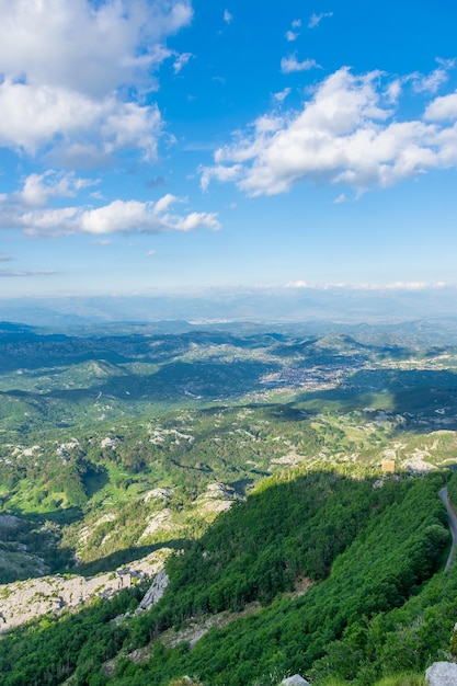 The scenic viewpoint is at the top of a high mountain