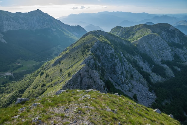 The scenic viewpoint is at the top of a high mountain