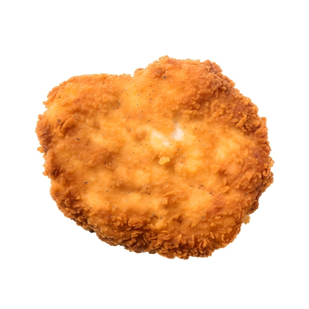 A Schnitzel isolate on white background