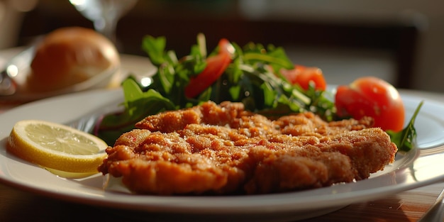 Schnitzel on the table