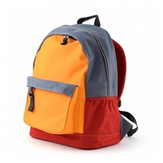 School backpack isolated Illustration AI GenerativexA