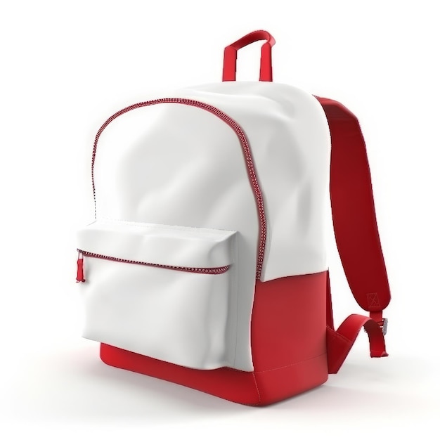 School backpack isolated Illustration AI GenerativexD