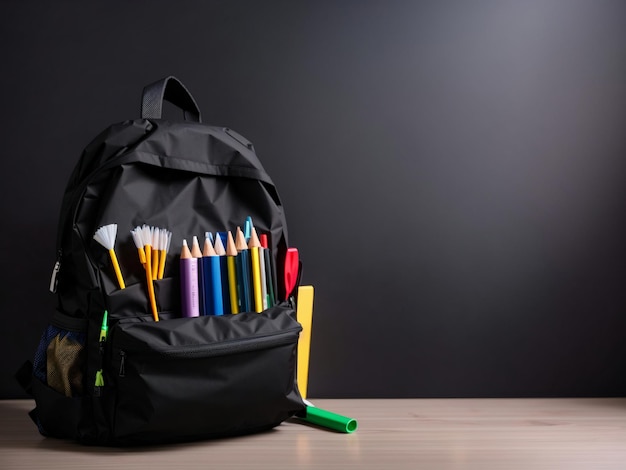 school bag backpack back to school background