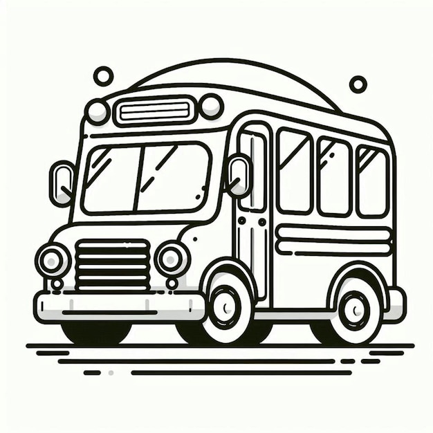 School Bus Coloring Page