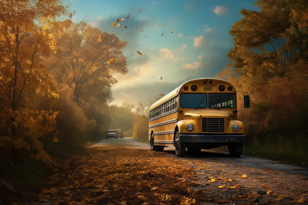 School bus loading and unloading