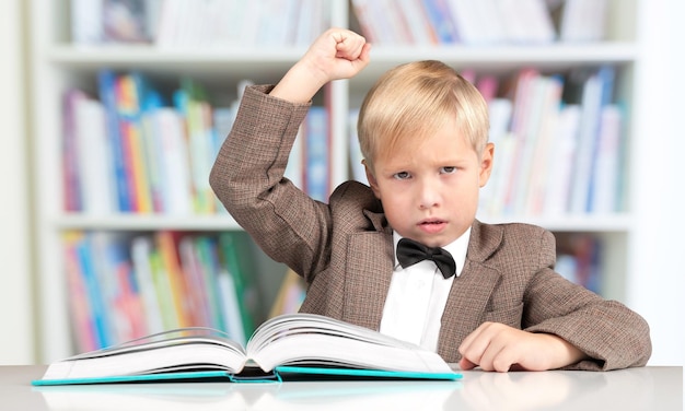 School child kid law leader boy classroom