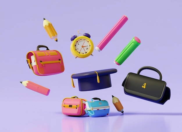 School Supplies with Accessories