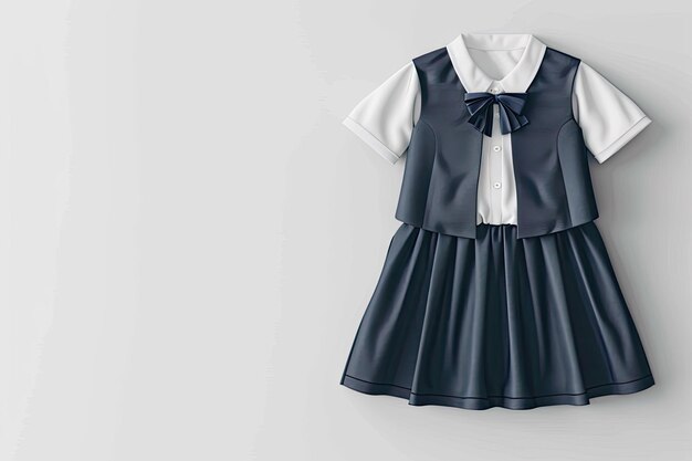 Photo school uniform for children mockup design