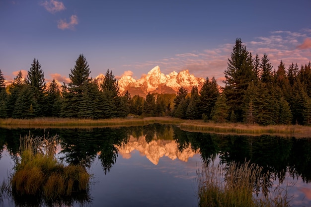 Schwabachers Landing area on the Snake River in Wyoming