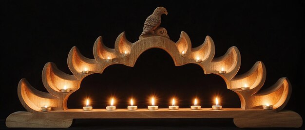 Schwibbogen Decorative Wooden Candle Holder