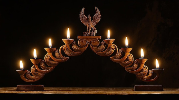 Schwibbogen Decorative Wooden Candle Holder