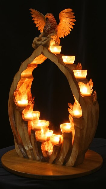 Schwibbogen Decorative Wooden Candle Holder