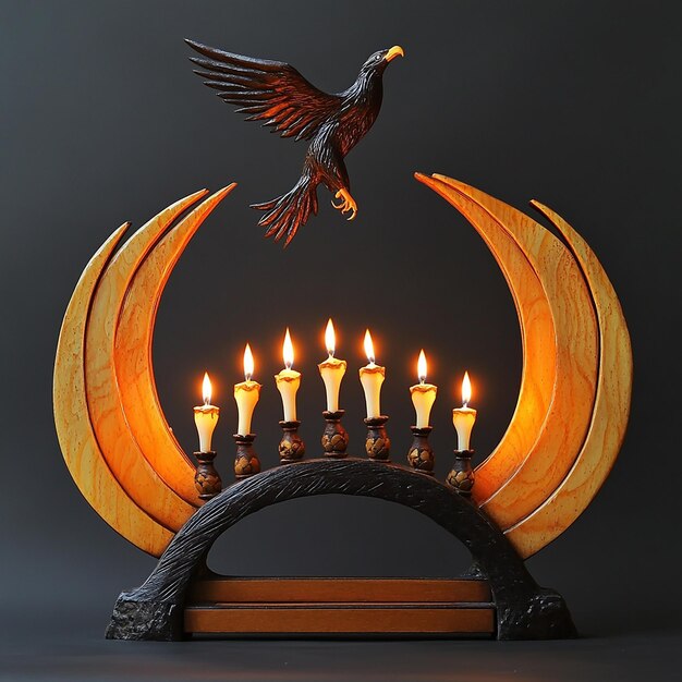 Schwibbogen Decorative Wooden Candle Holder