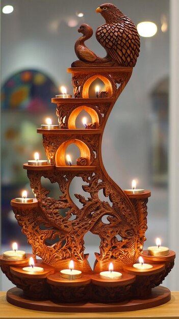 Schwibbogen Decorative Wooden Candle Holder