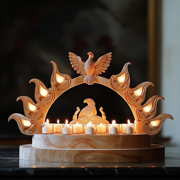 Schwibbogen Decorative Wooden Candle Holder