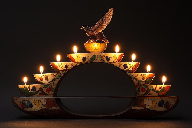 Schwibbogen Decorative Wooden Candle Holder