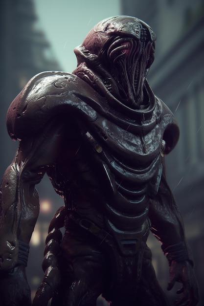 Science fiction alien character